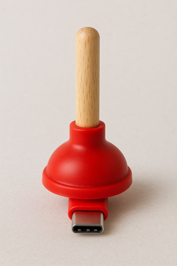 USB Toilet Plunger
